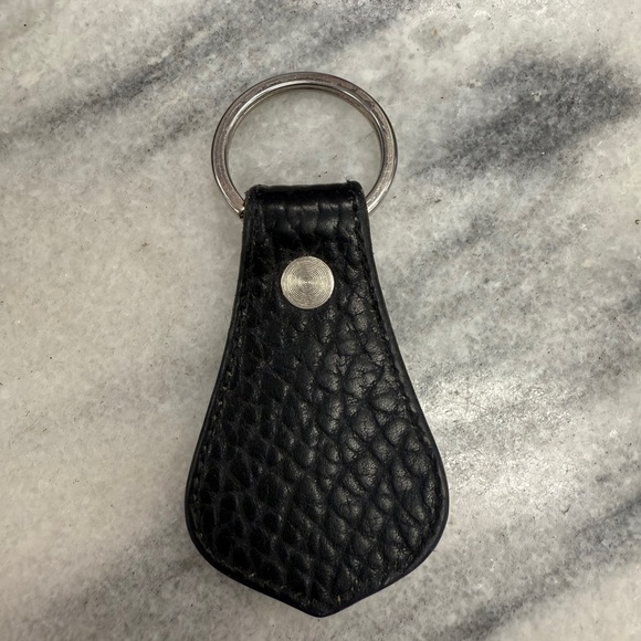 Dooney & Bourke Black and Brown Leather Keychain - Picture 2 of 2